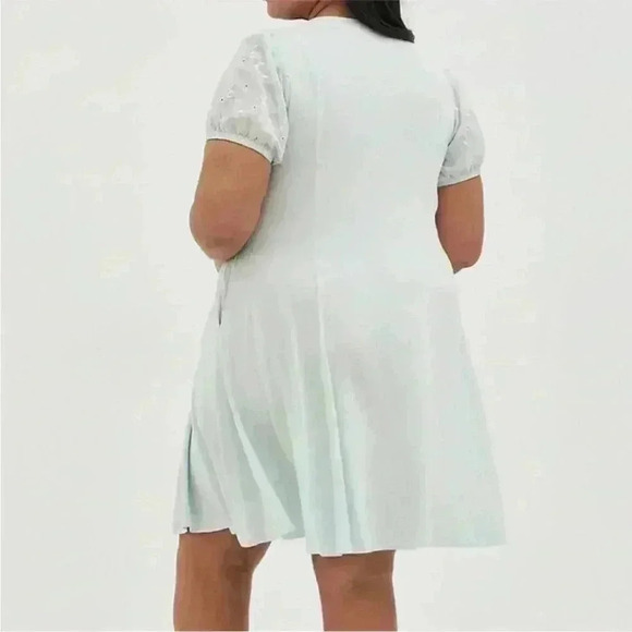 NWT Torrid Super Soft Light Blue Skater Dress Pockets Plus Size 1X - Picture 3 of 10